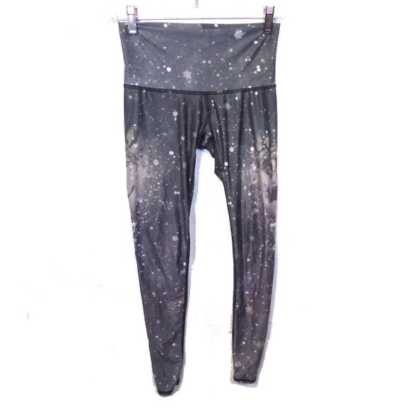 Teeki Floral Print with Wolf heads Leggings, size X-Small - Picture 5 of 5